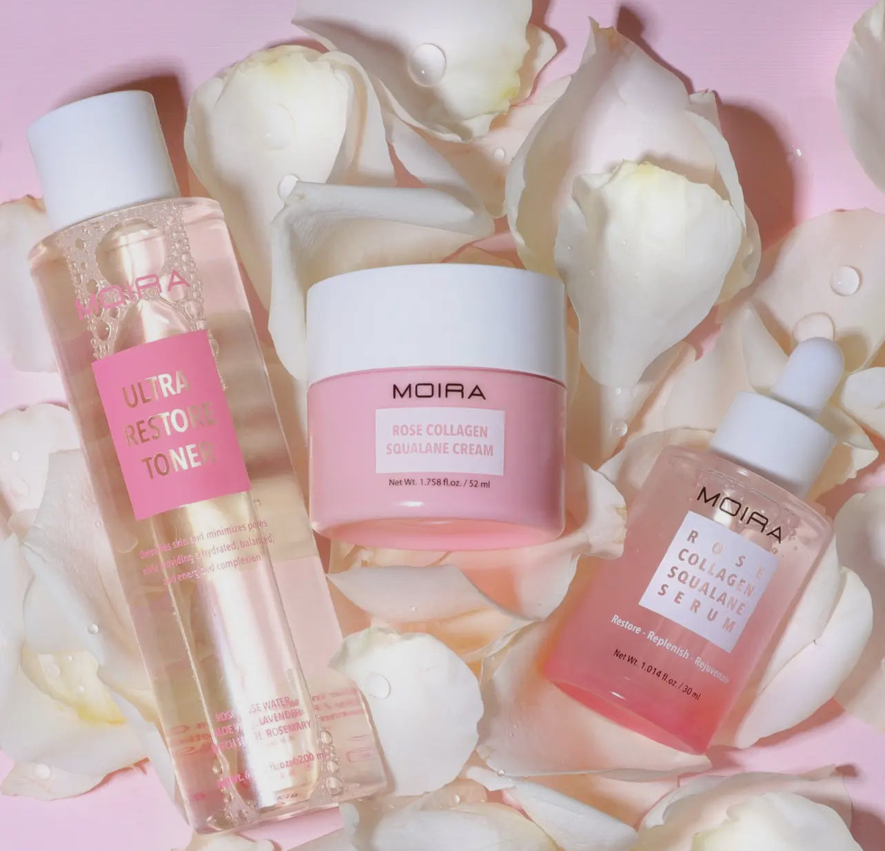 Sérum Squalane Collagène Rose - Moira cosmetics