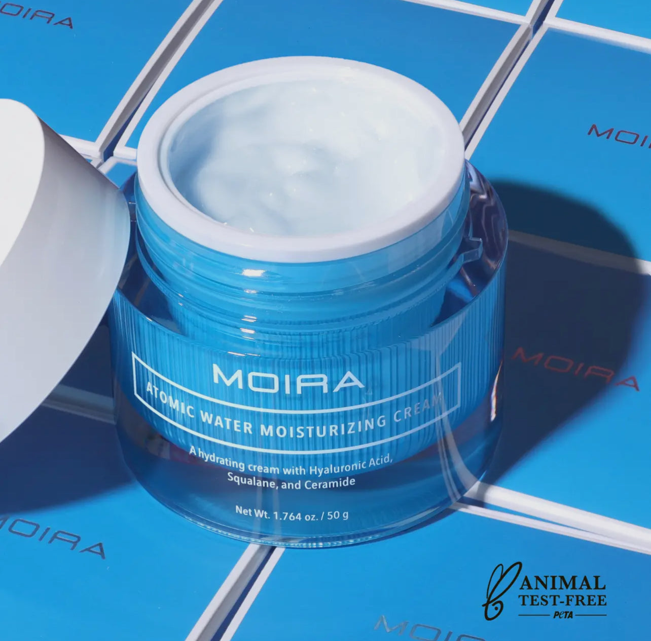 Crème à l’eau atomique - Acide hyaluronique / Ceramide / Squalane - Moira cosmetics