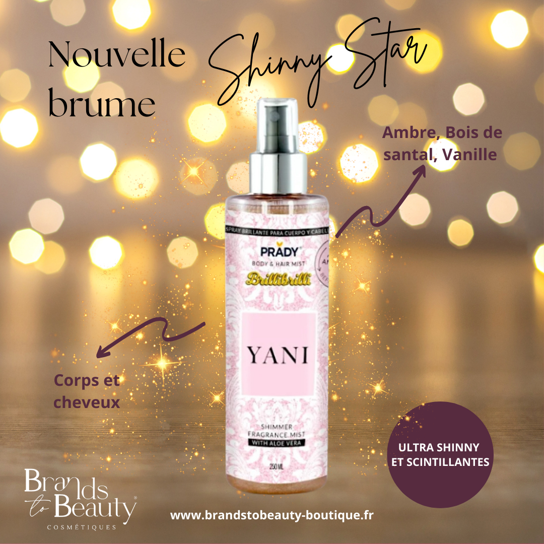 Brume Scintillante pailletée Yani - Prady 250ml