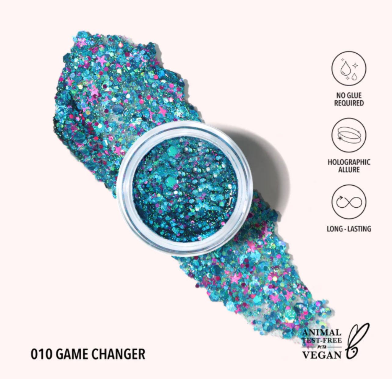 Gel à paillettes holographique - 010 Game Changer