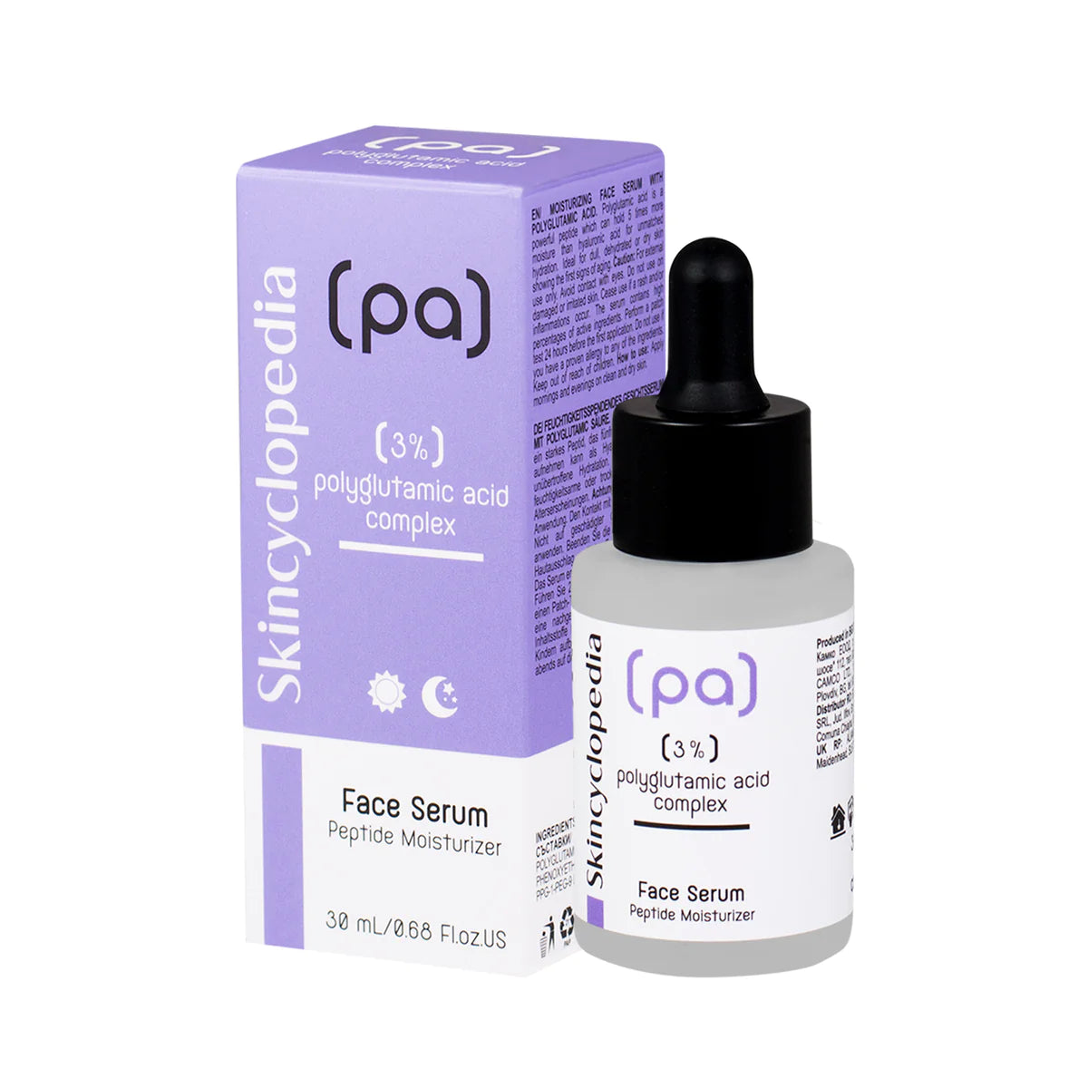 Sérum 3% POLYGLUTAMIC ACID PA- Hydratant puissant - SKINCICLOPEDIA (30ML)