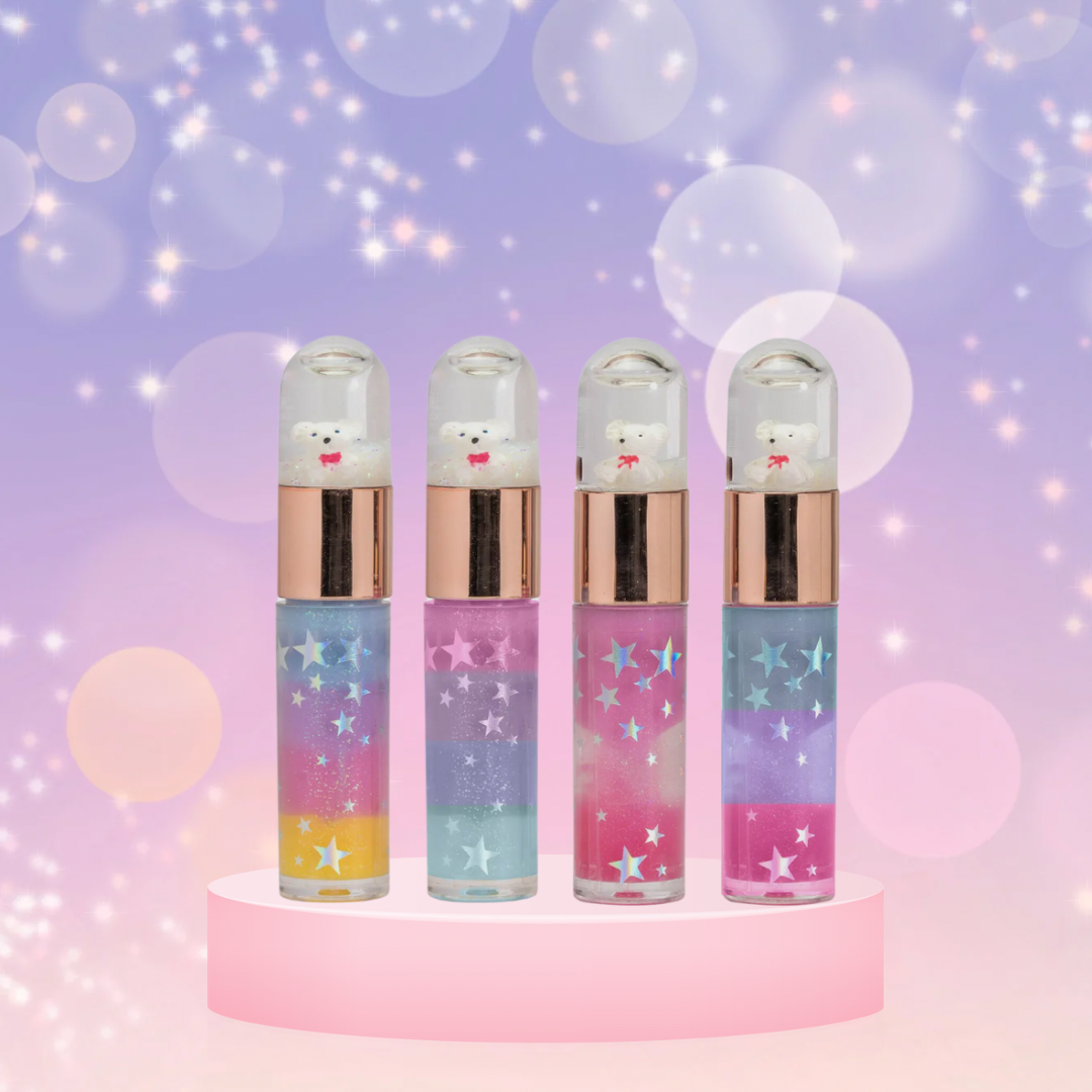 Gloss effet pailleté Bear collection - Martinelia - Fraise