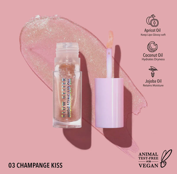 Huile lèvres lipgloss - Glow Getter - Moira Cosmetics - 003 Champagne Kiss