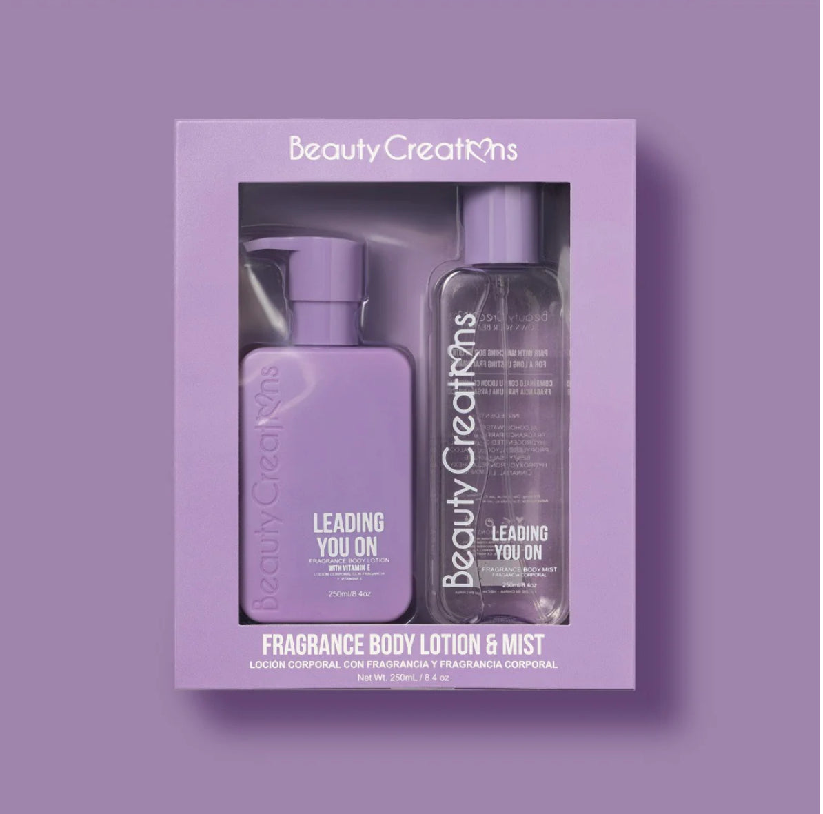 Coffret brume et lotion corporelle - Leading o You - Beauty Creations