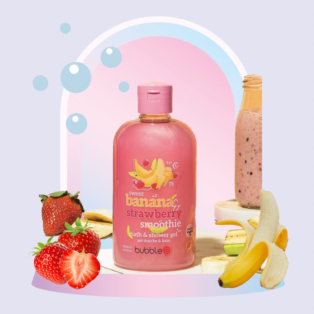 Gel douche & Bain - Smoothie Fraise - Banane