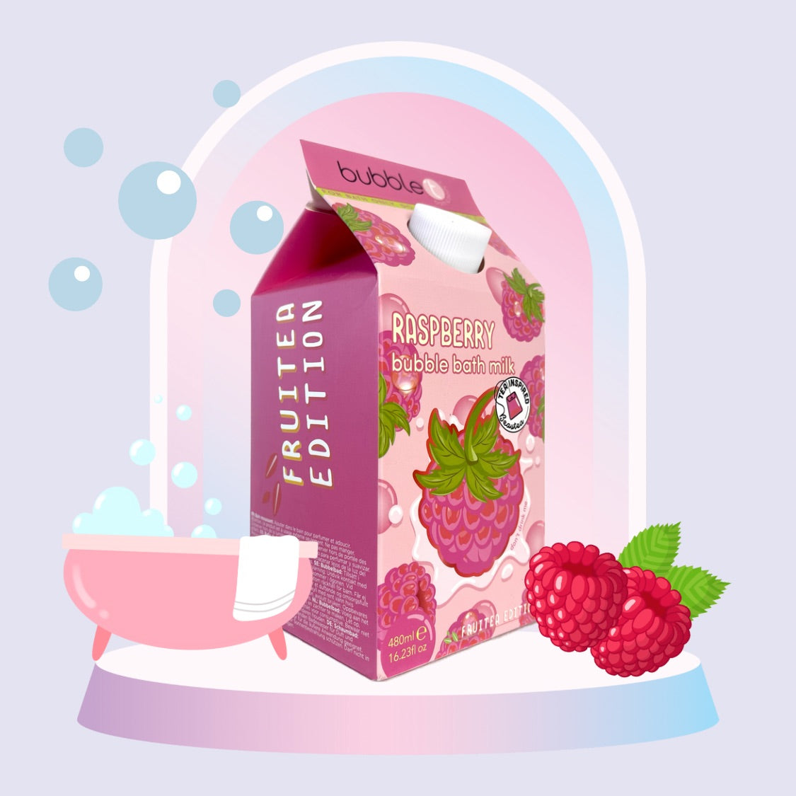 Lait de douche et bain édition limitée - Fruitea framboise