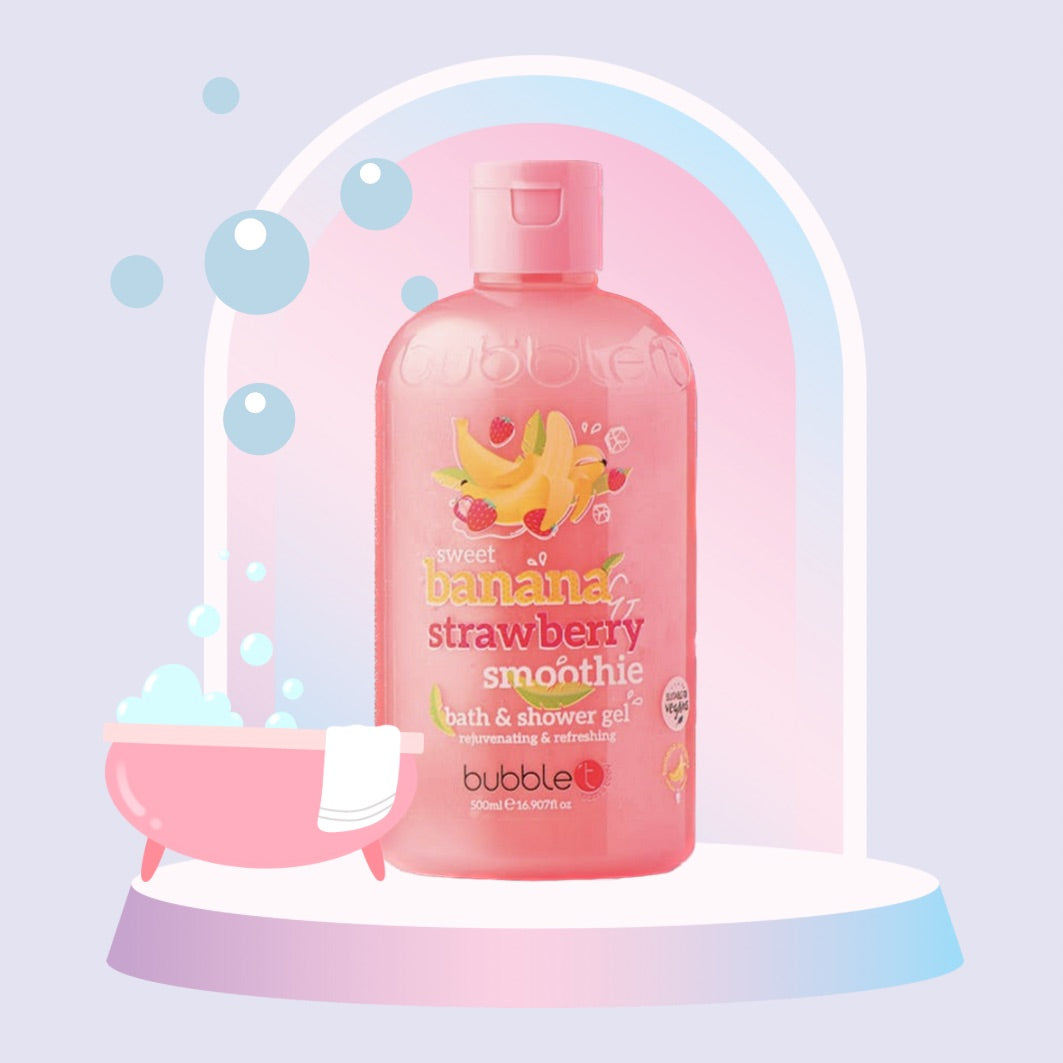 Gel douche & Bain - Smoothie Fraise - Banane